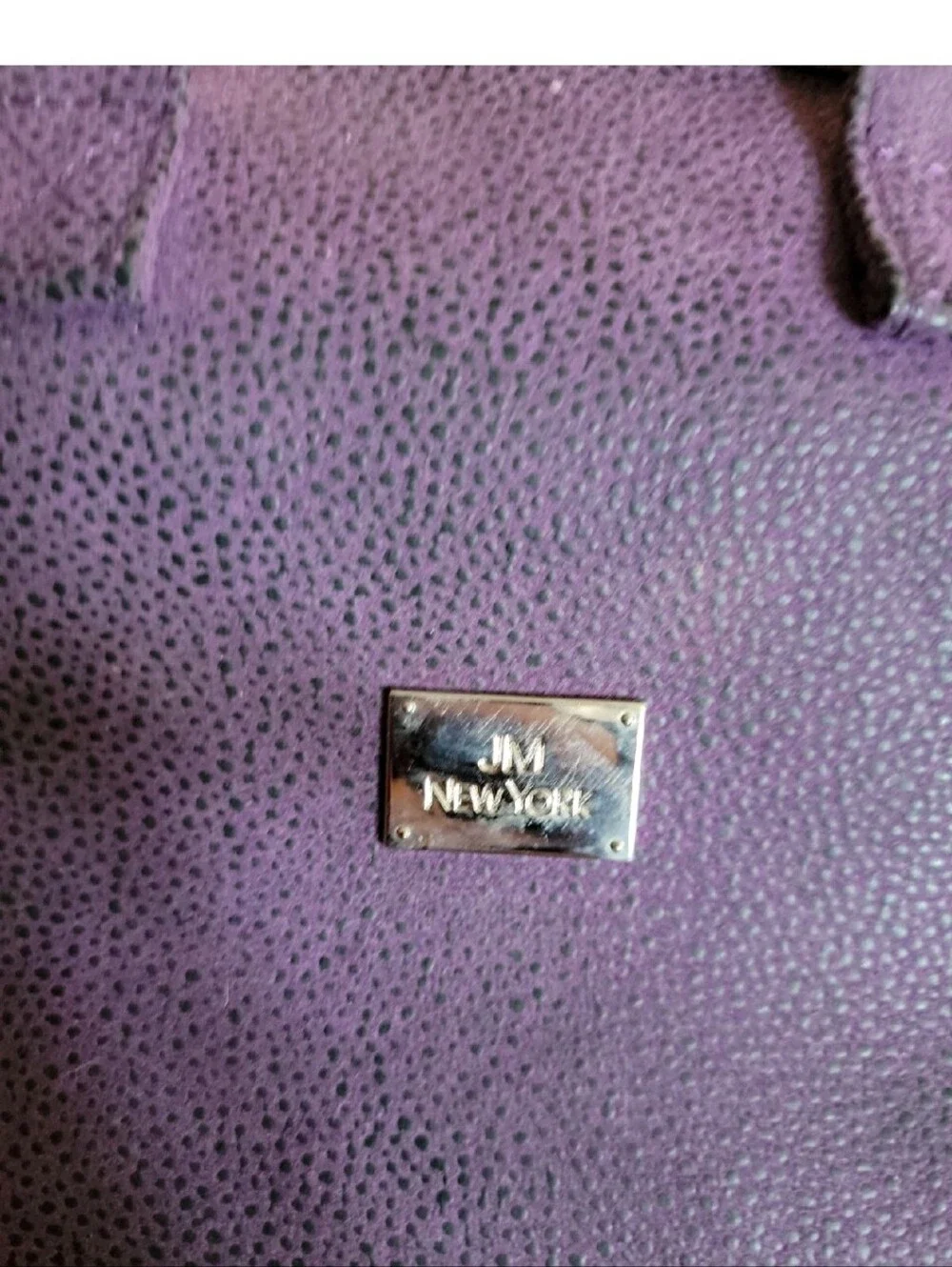 JM New York Travel Toiletries Cosmetic Jewelry Bag Hang Handle & Folds